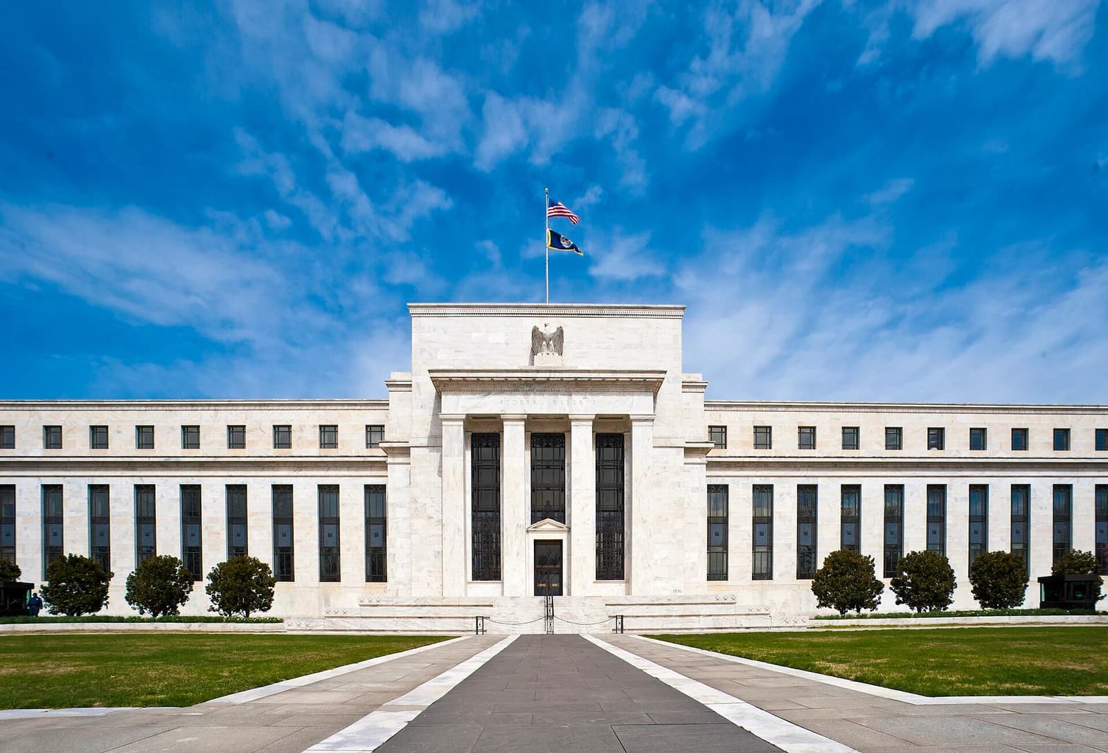 The Eccles Building of the Federal Reserve , the central banking system of the United States.