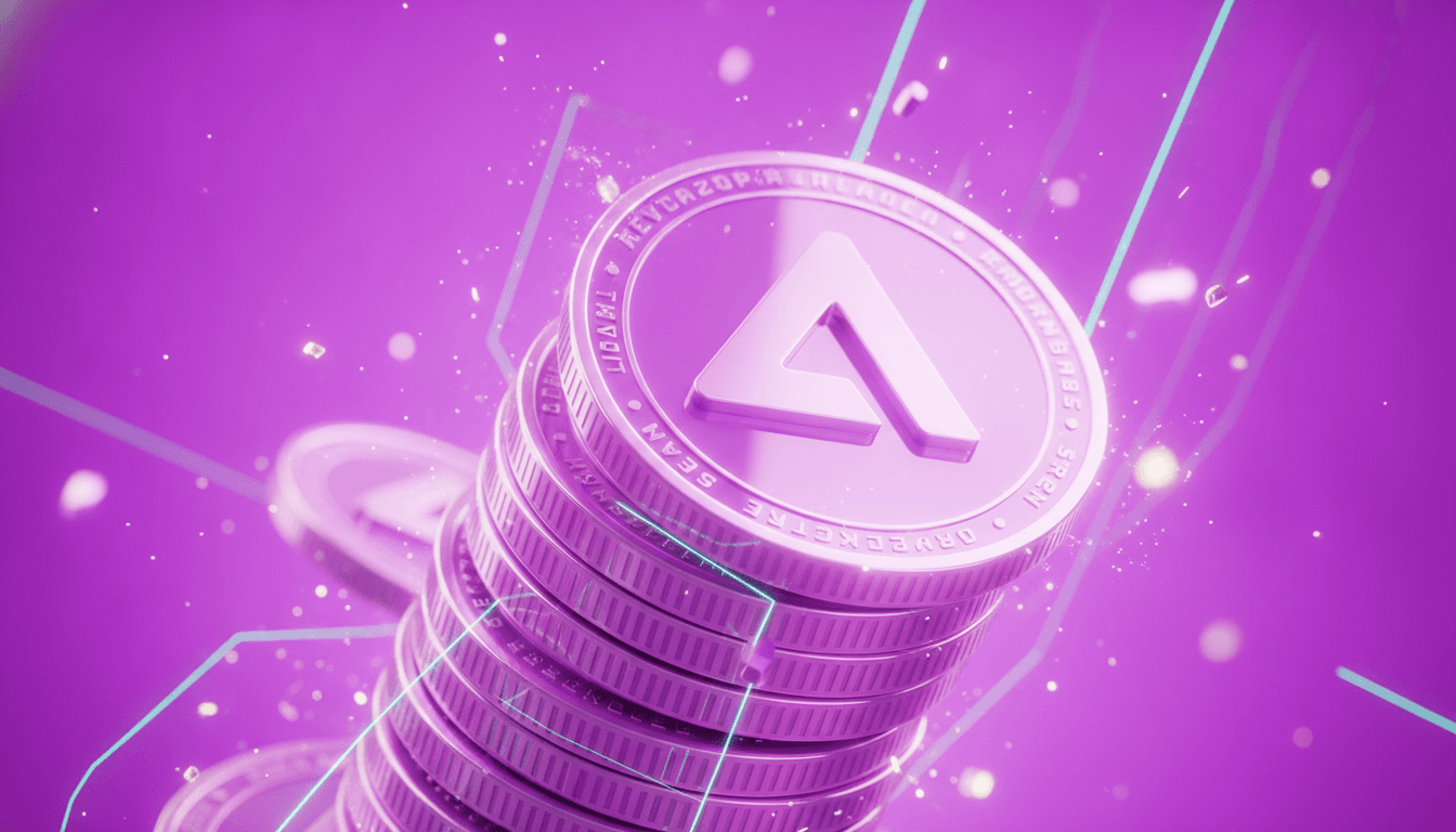 Crypto tokens representing a liquidation cascade with forced selling across leveraged positions
