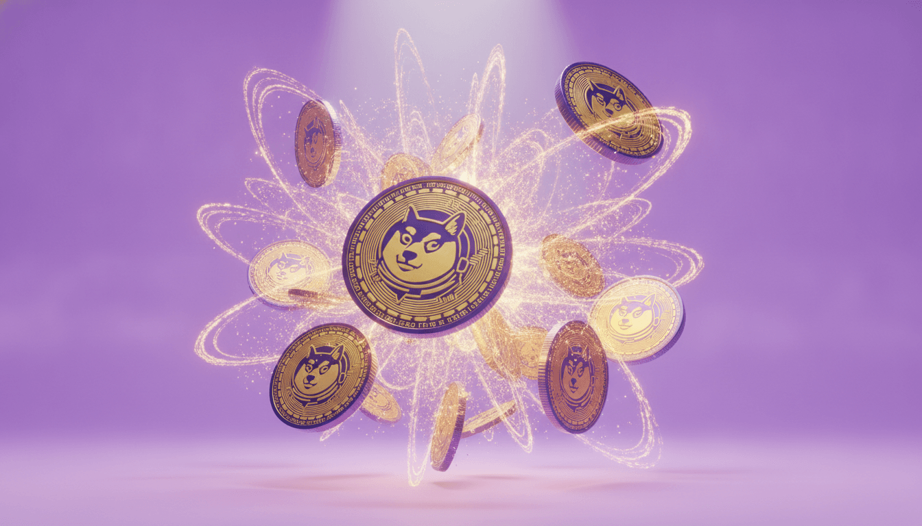 Crypto tokens representing a liquidation cascade with forced selling across leveraged positions