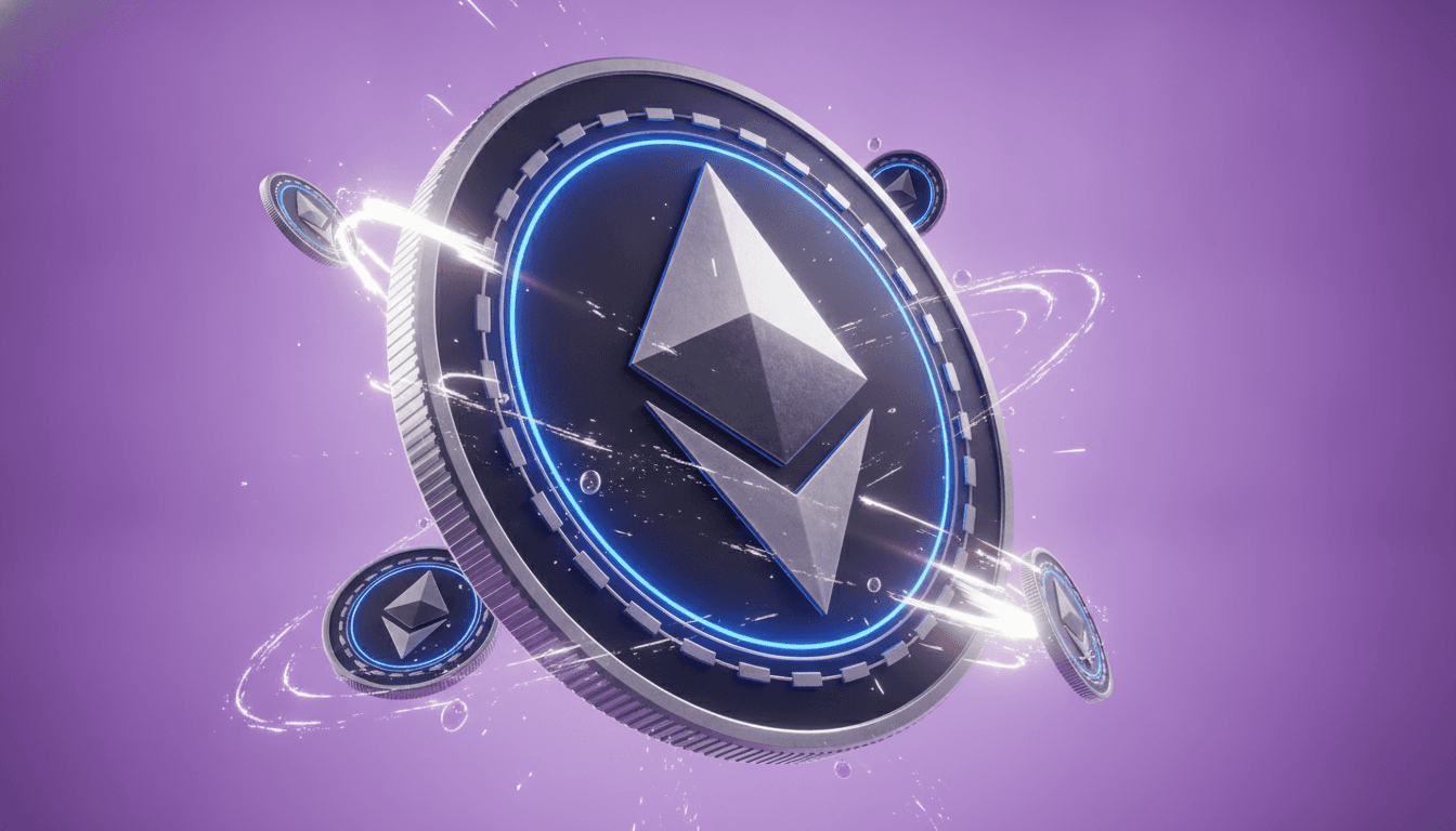 Blockchain network visualization representing DeFi protocol activity and total value locked