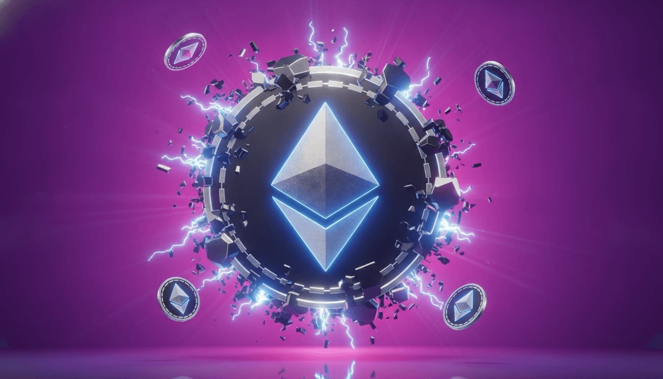 Blockchain network visualization representing DeFi protocol activity and total value locked