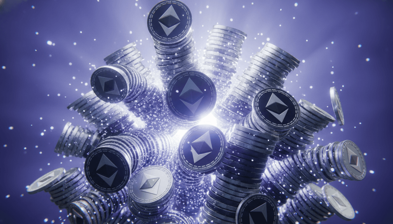 Stock exchange trading floor representing institutional ETF flows into crypto markets