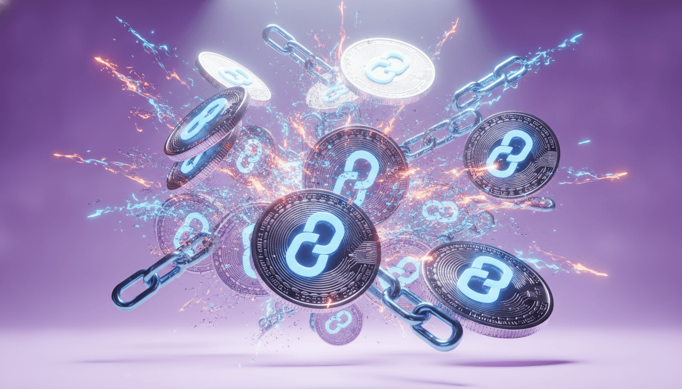 Blockchain network visualization representing DeFi protocol activity and total value locked