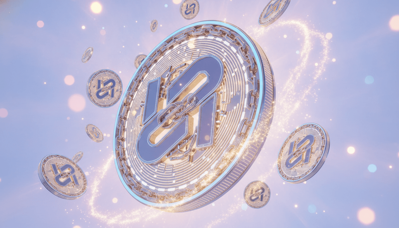 Crypto tokens representing a liquidation cascade with forced selling across leveraged positions