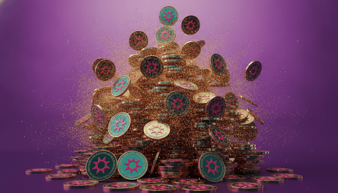 Digital dollar imagery representing stablecoin supply and flows across crypto markets