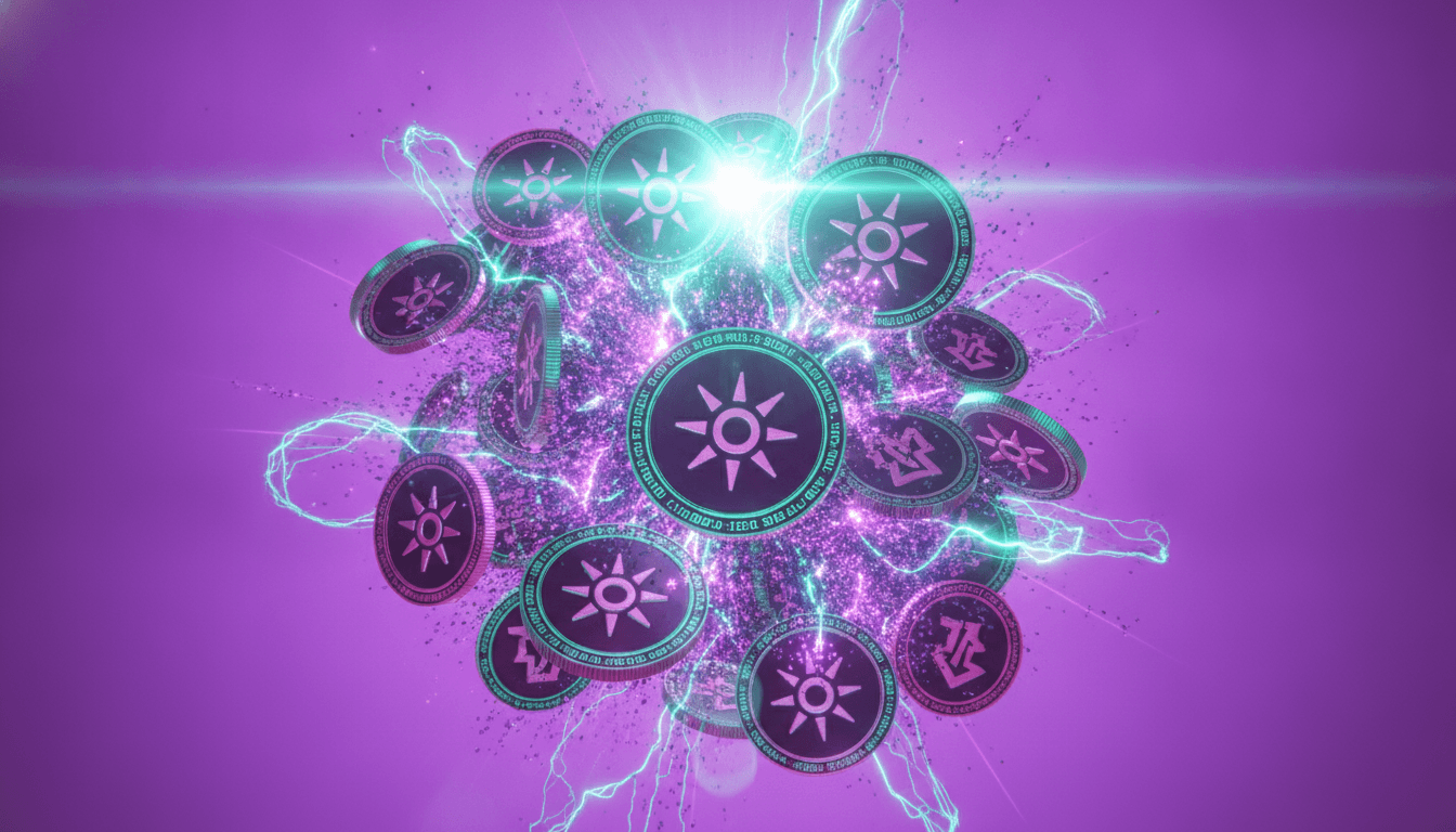 Digital dollar imagery representing stablecoin supply and flows across crypto markets