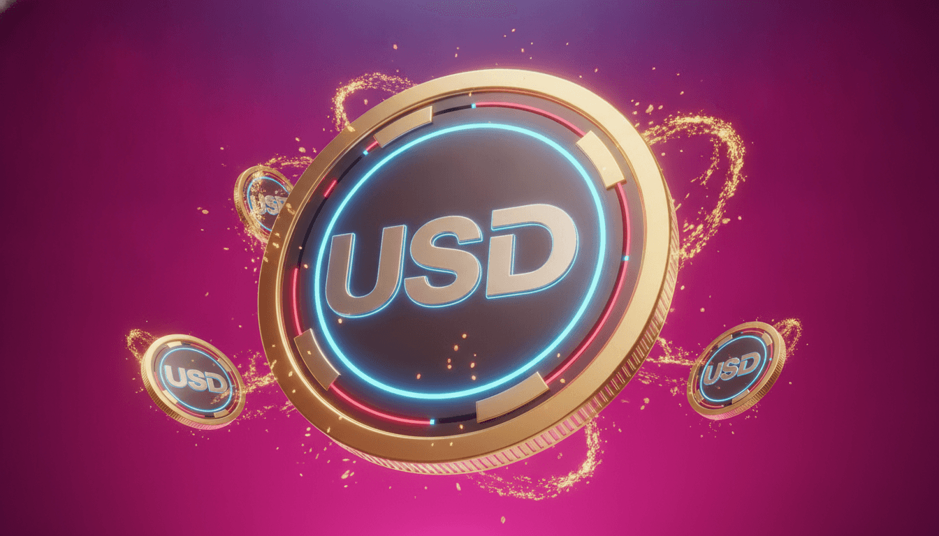 Digital dollar imagery representing stablecoin supply and flows across crypto markets