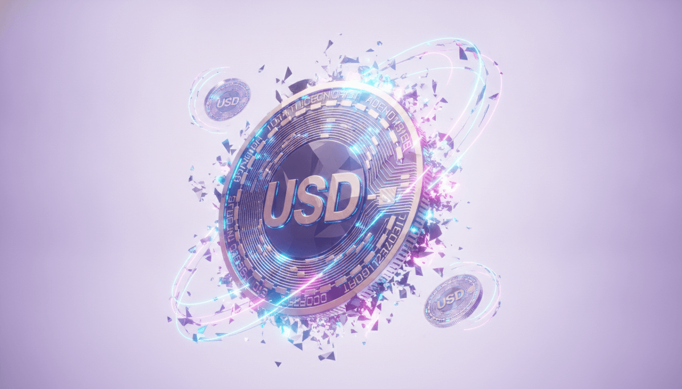 Digital dollar imagery representing stablecoin supply and flows across crypto markets