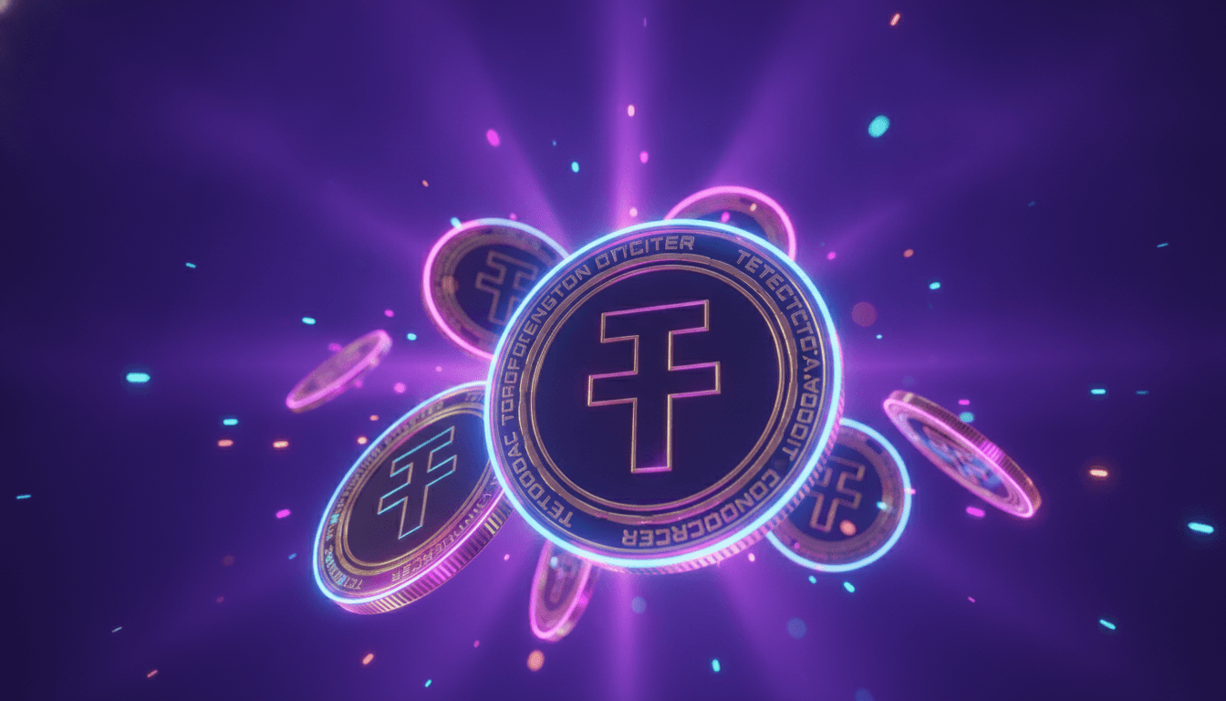 Digital dollar imagery representing stablecoin supply and flows across crypto markets