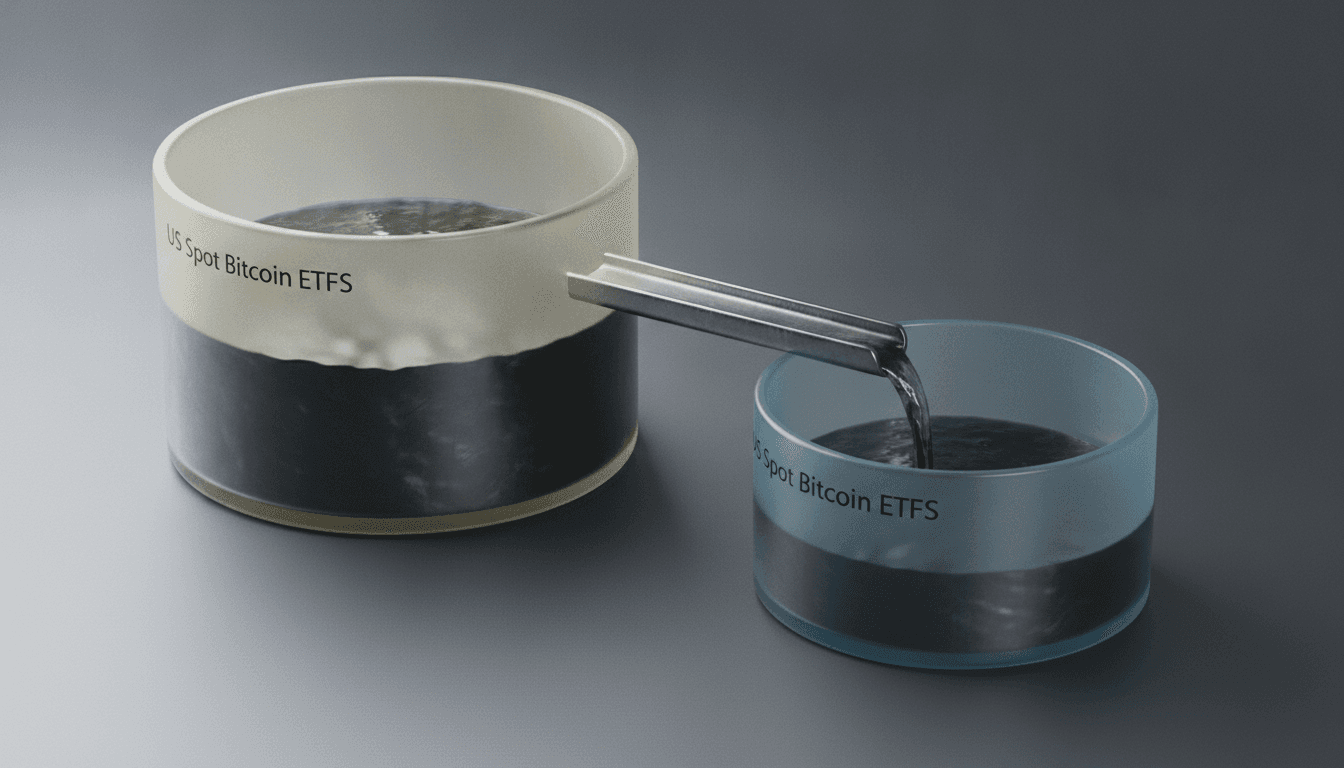 Conceptual illustration about Bitcoin: flows.