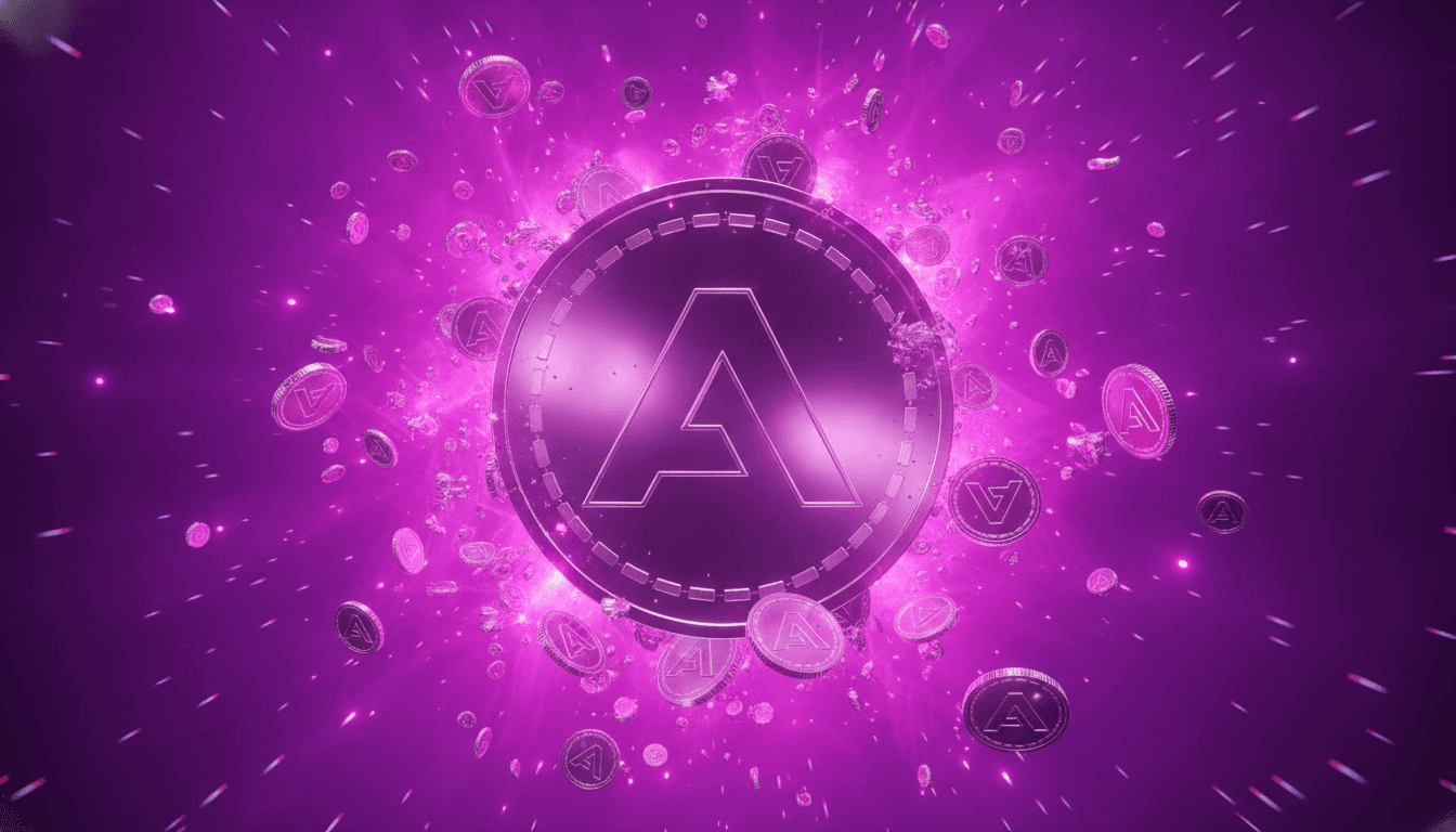 Blockchain network visualization representing DeFi protocol activity and total value locked