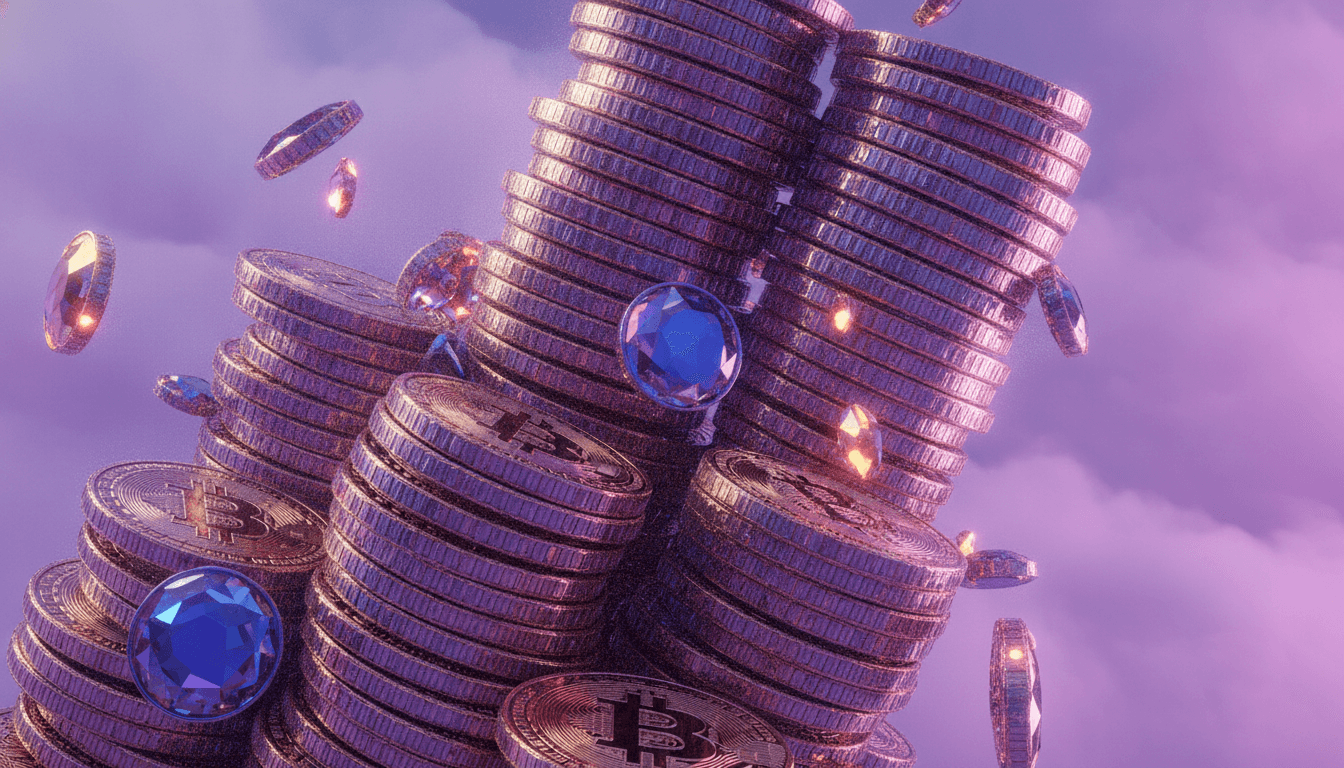Digital dollar imagery representing stablecoin supply and flows across crypto markets