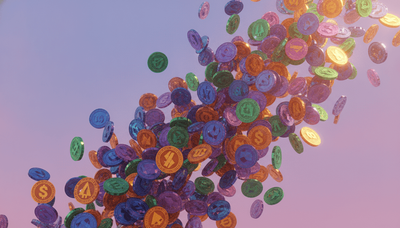 Crypto altcoin tokens representing breakout momentum and capital rotation