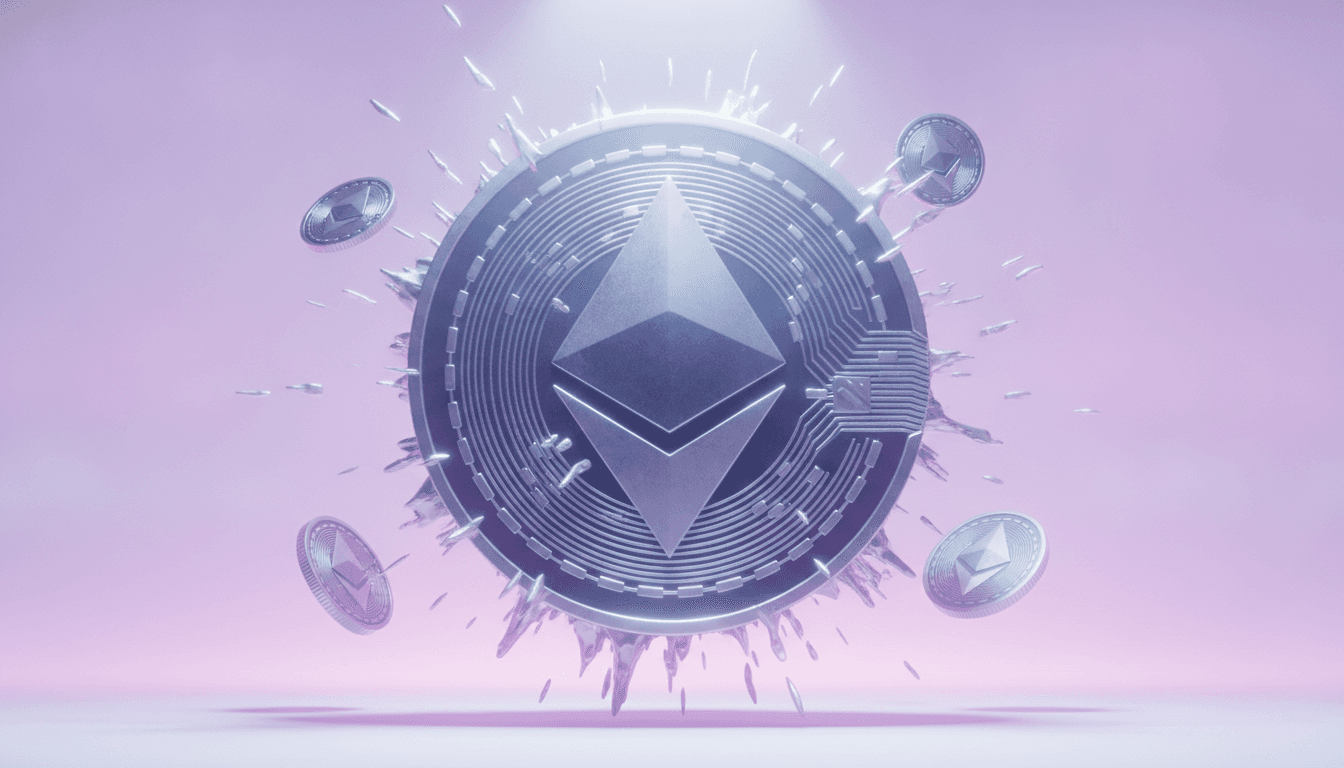 Blockchain network visualization representing DeFi protocol activity and total value locked
