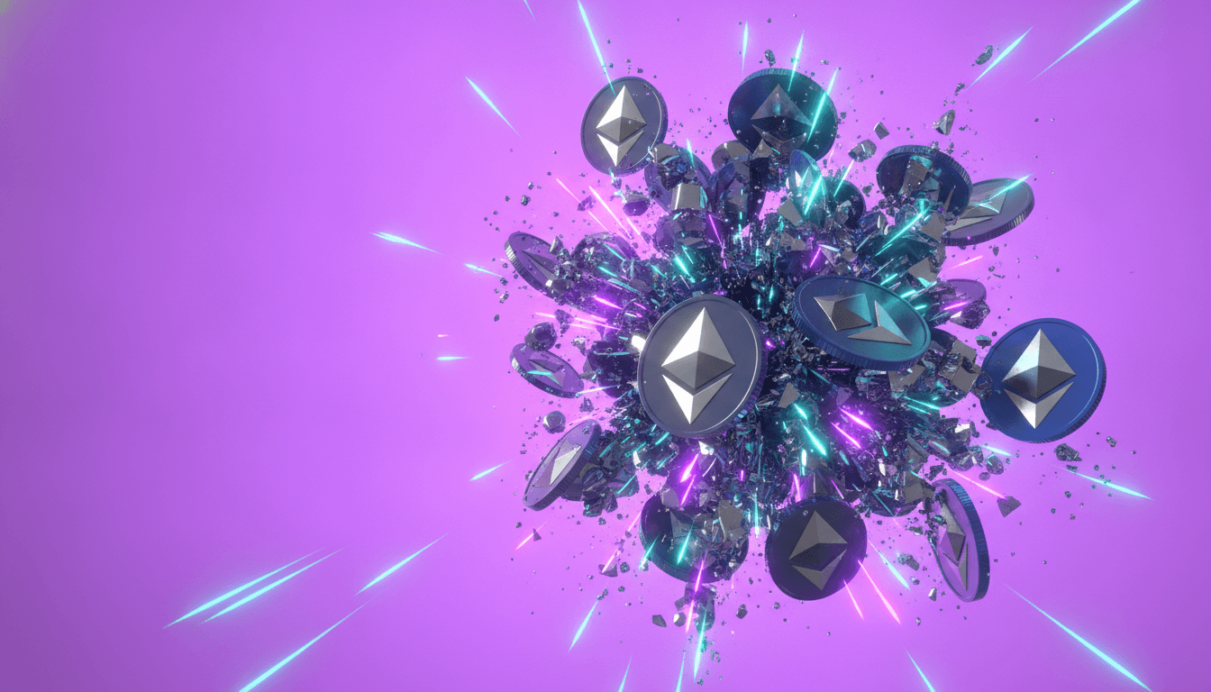 Blockchain network visualization representing DeFi protocol activity and total value locked