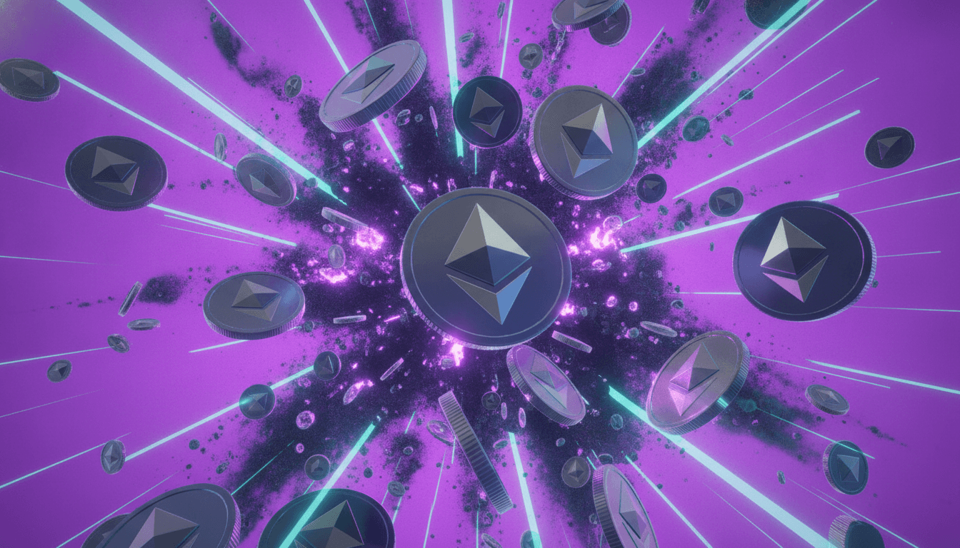Blockchain network visualization representing DeFi protocol activity and total value locked