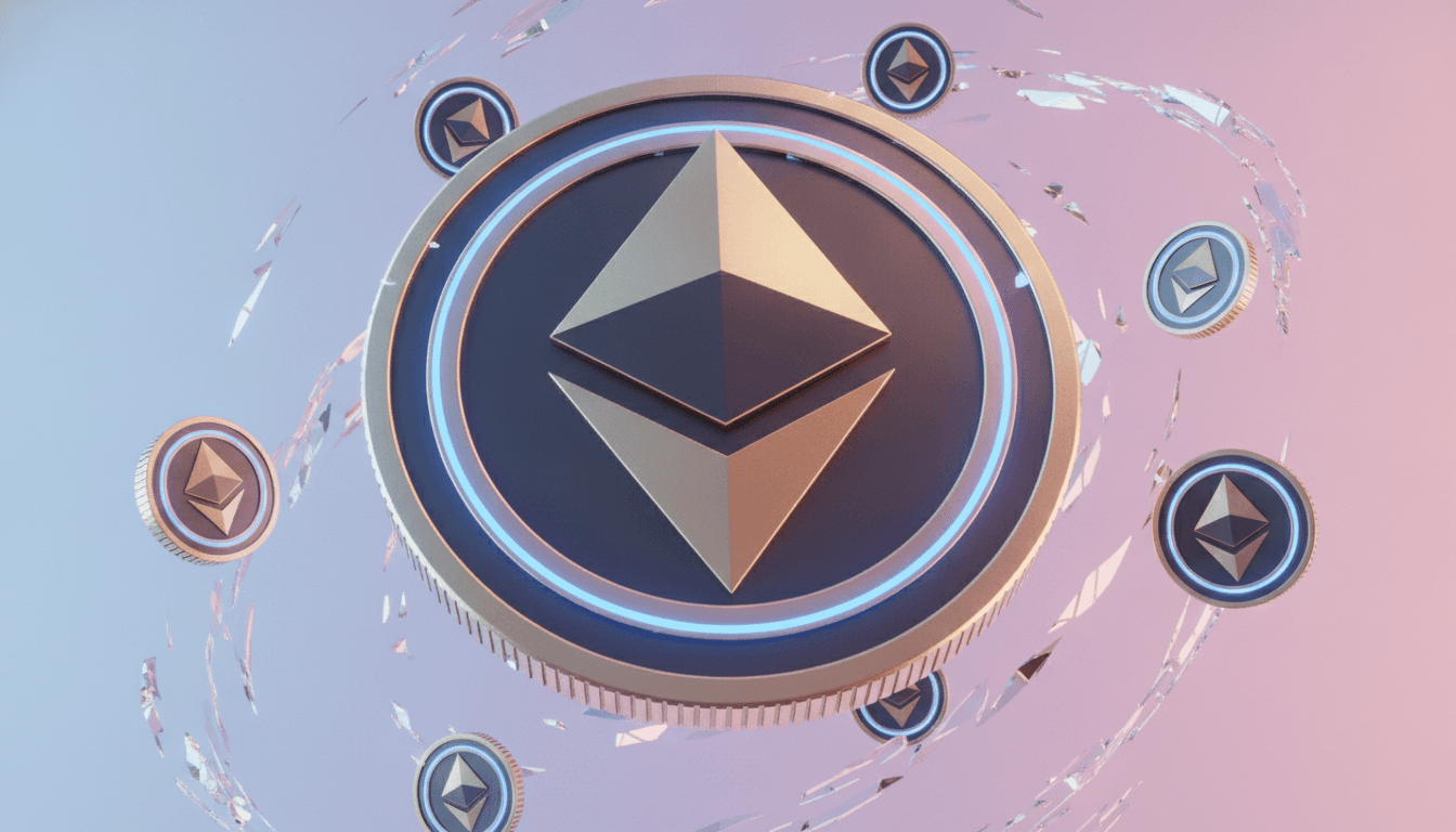 Blockchain network visualization representing DeFi protocol activity and total value locked
