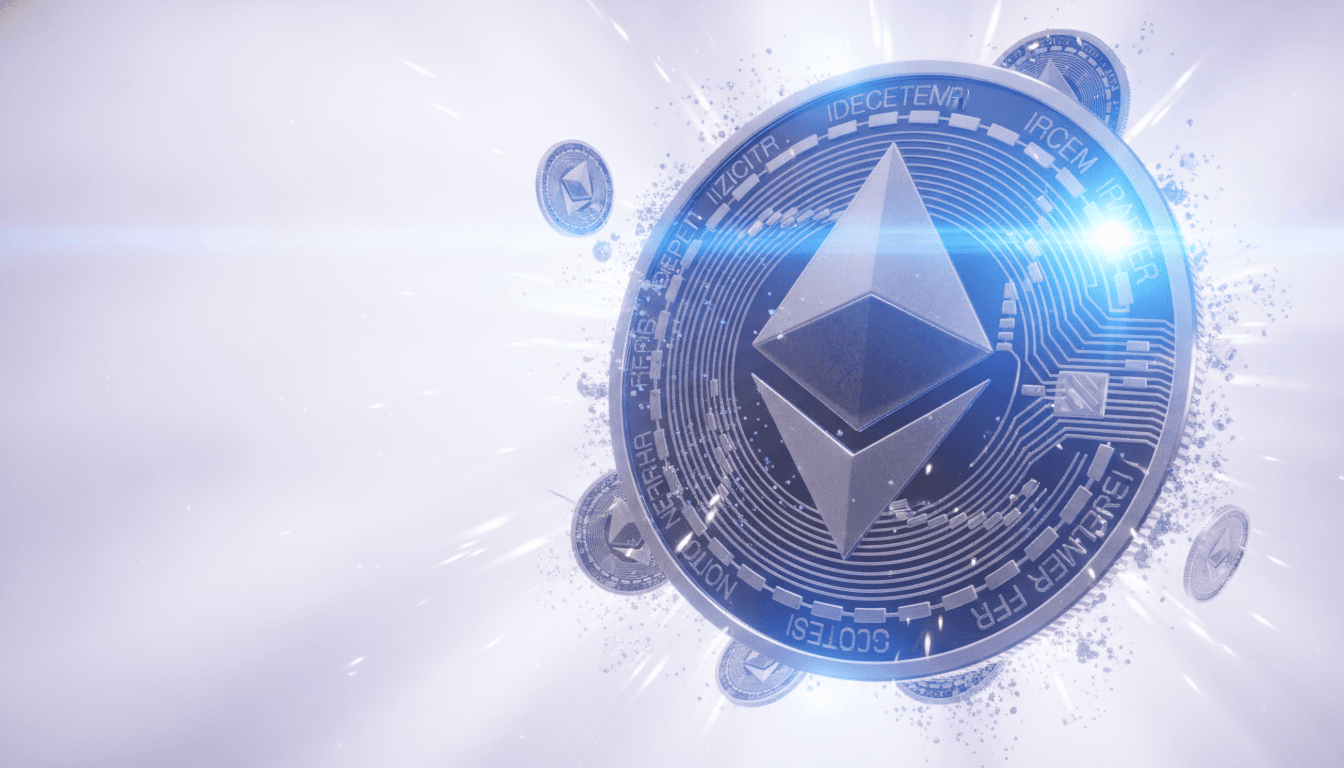 Blockchain network visualization representing DeFi protocol activity and total value locked