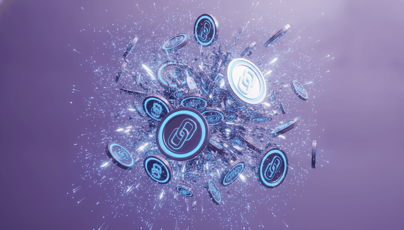 Blockchain network visualization representing DeFi protocol activity and total value locked