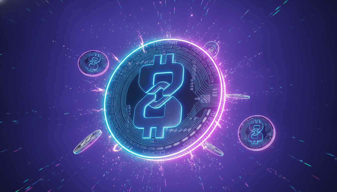 Blockchain network visualization representing DeFi protocol activity and total value locked