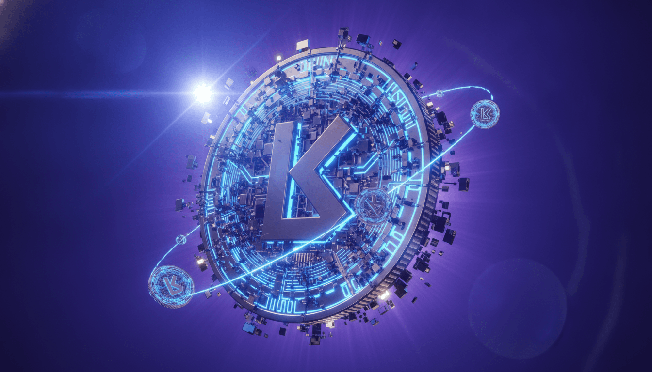 Blockchain network visualization representing DeFi protocol activity and total value locked