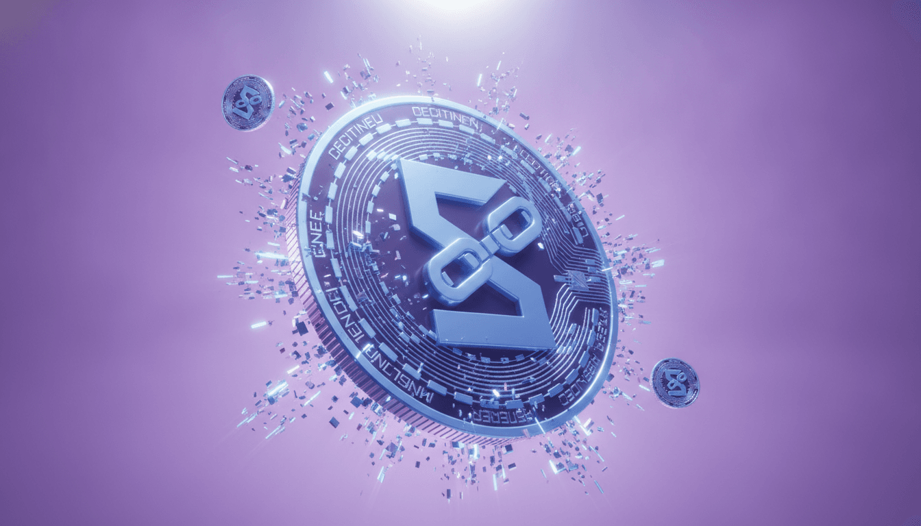 Blockchain network visualization representing DeFi protocol activity and total value locked