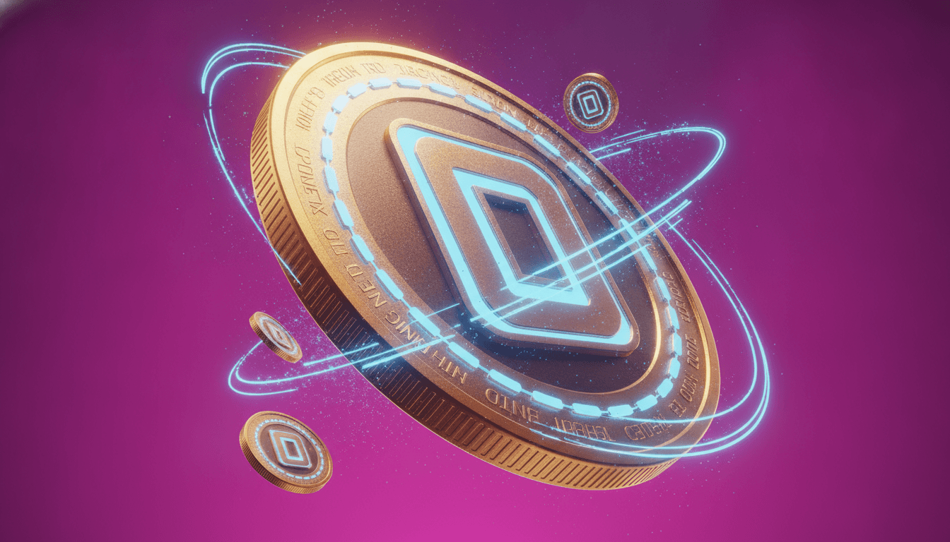 Blockchain network visualization representing DeFi protocol activity and total value locked