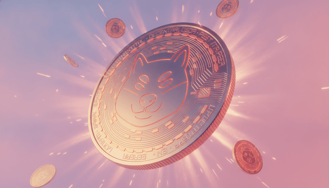 Crypto tokens representing a liquidation cascade with forced selling across leveraged positions
