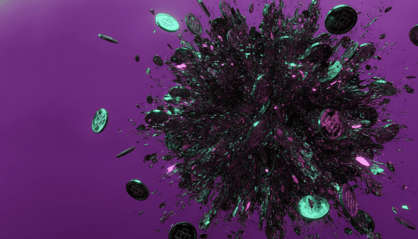 Blockchain network visualization representing DeFi protocol activity and total value locked