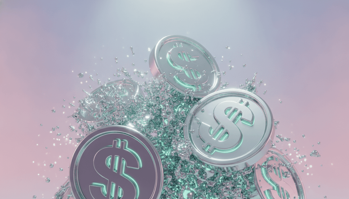 Digital dollar imagery representing stablecoin supply and flows across crypto markets
