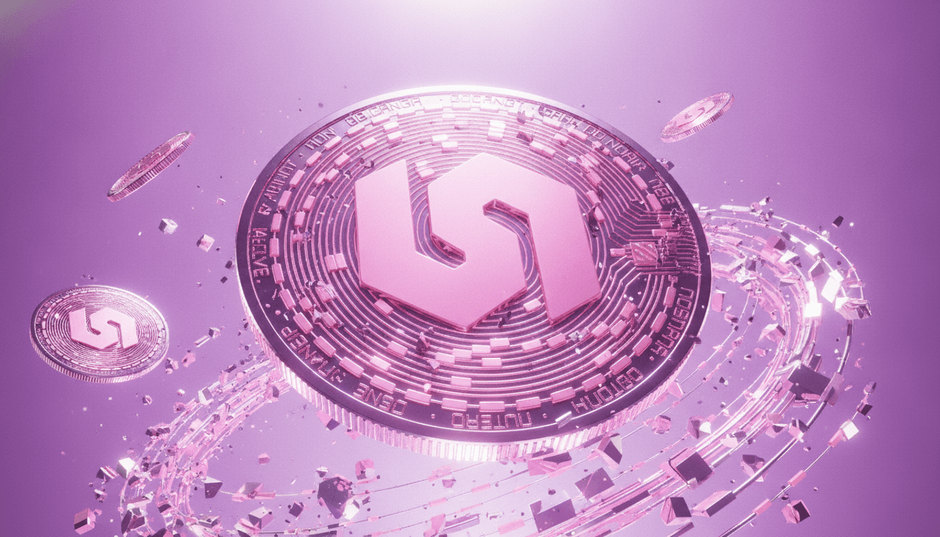 Blockchain network visualization representing DeFi protocol activity and total value locked