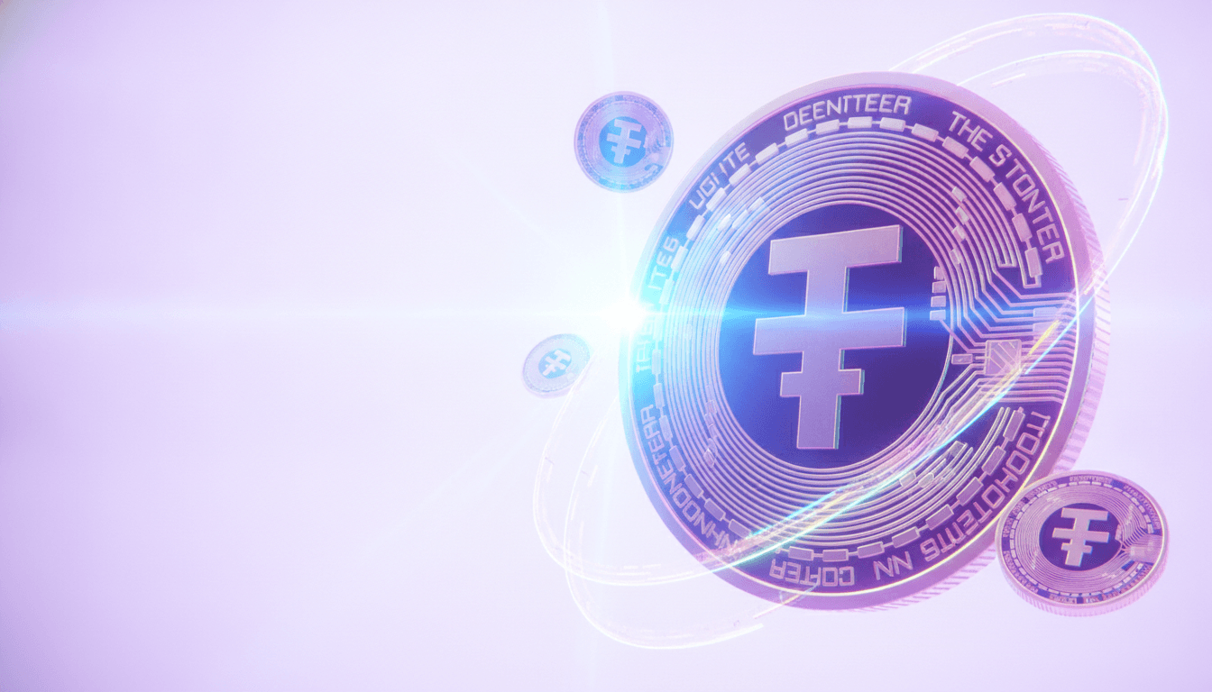 Digital dollar imagery representing stablecoin supply and flows across crypto markets