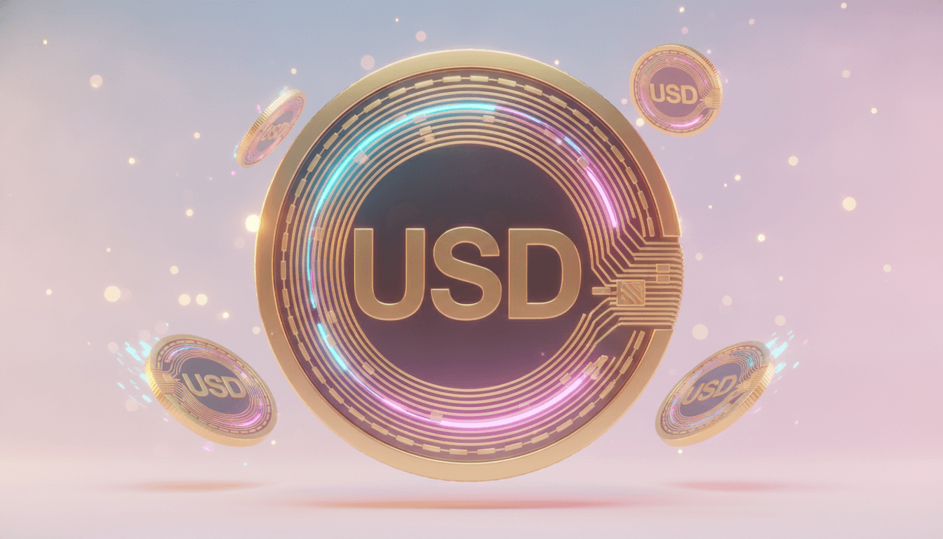 Digital dollar imagery representing stablecoin supply and flows across crypto markets